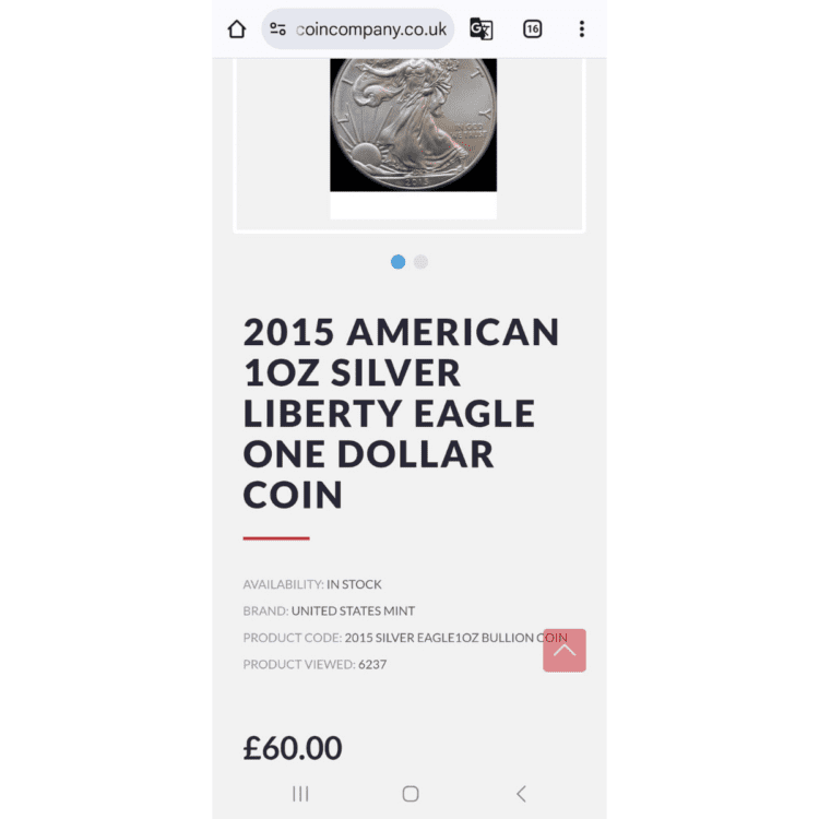 LIVEDRAW#9 WIN 1 TROY OUNCE 999.9 SILVER AMERICAN ONE DOLLAR COIN - Image 2