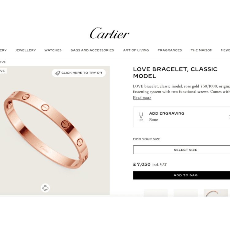 AUTODRAW#5 WIN CARTIER (AUTHENTIC) LOVE CLASSIC ROSE GOLD BRACELET 750 SIZE 19 LUXURY JEWELLERY - Image 2