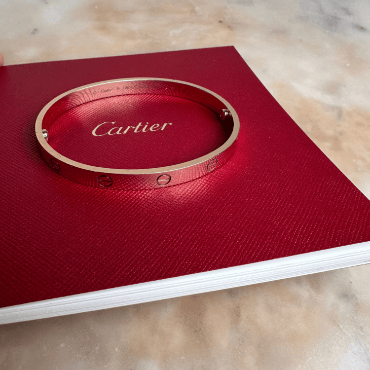 AUTODRAW#5 WIN CARTIER (AUTHENTIC) LOVE CLASSIC ROSE GOLD BRACELET 750 SIZE 19 LUXURY JEWELLERY - Image 5