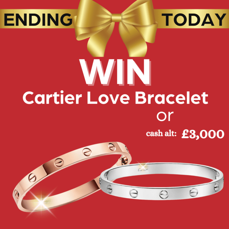 AUTODRAW#5 WIN CARTIER (AUTHENTIC) LOVE CLASSIC ROSE GOLD BRACELET 750 SIZE 19 LUXURY JEWELLERY