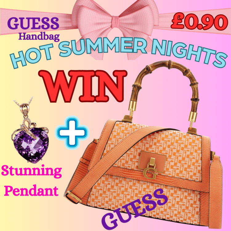 LIVEDRAW#13 WIN LUXURY GUESS HANDBAG + STUNNING PENDANT JEWELLERY