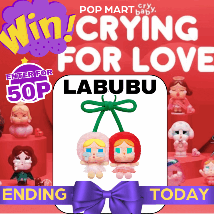 LIVEDRAW#22 WIN POP MART CRY BABY AUTHENTIC - CRYING FOR LOVE HANGING (VIRAL LABUBU TOYS) ENDING TODAY