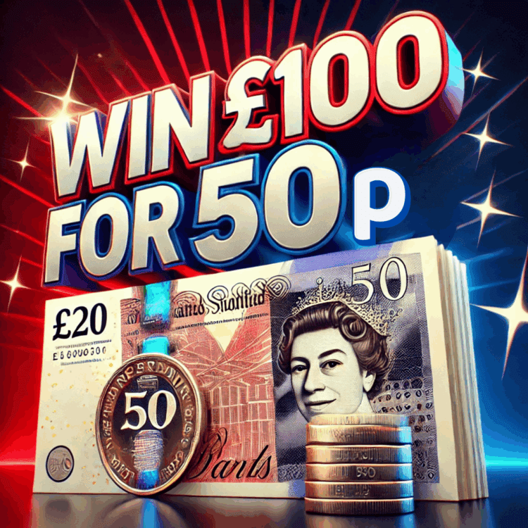 LIVEDRAW#17 WIN £100 TAX FREE CASH FOR 50P