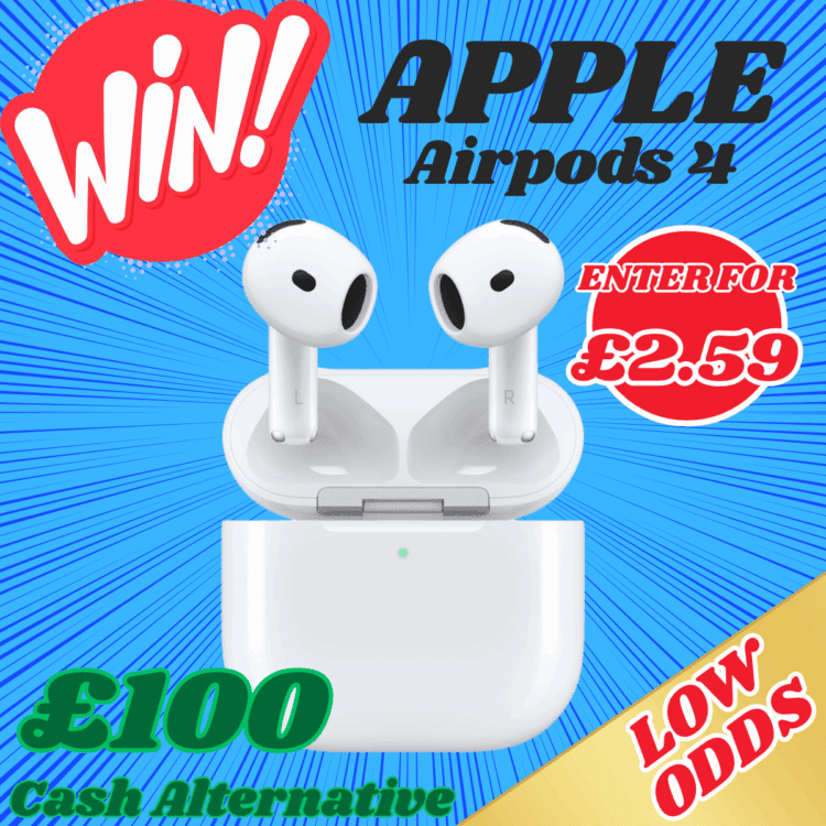 LIVEDRAW#29 WIN APPLE AIRPODS 4 - ULTRA LOW ODDS
