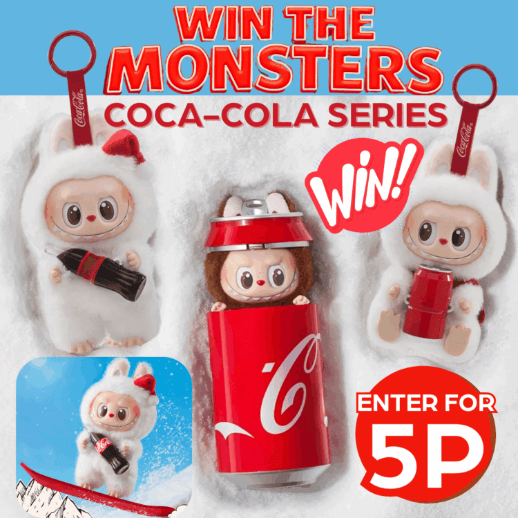 INSTANTWIN#30 WIN AUTHENTIC POP MART THE MONSTER COCA-COLA SERIES (LABUBU)