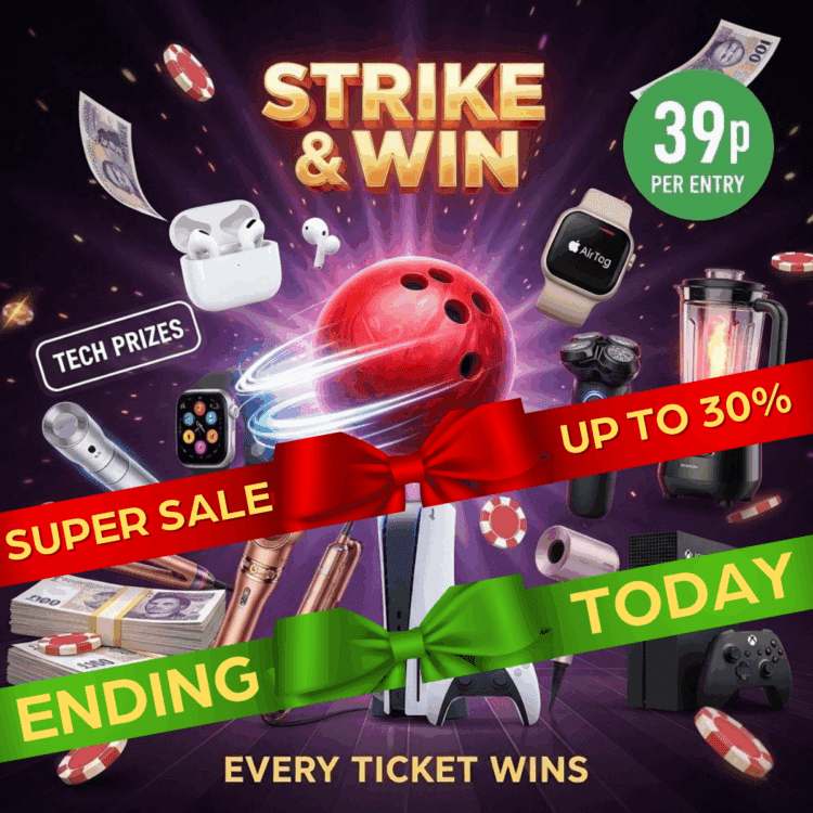 INSTANTWIN#29 WIN TECH EVERY TICKET WINS: PS5, XBOX, DYSON, NINJA, APPLE (END PRIZE £500) ENDING TODAY