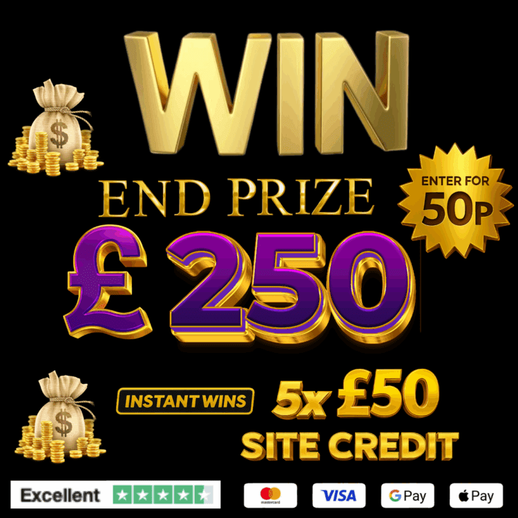 INSTANTWIN#40 WIN £250 PLUS INSTANT WINS - EVERY TICKET WINS