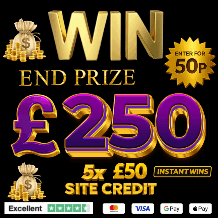 INSTANTWIN#40 WIN £250 PLUS INSTANT WINS - EVERY TICKET WINS