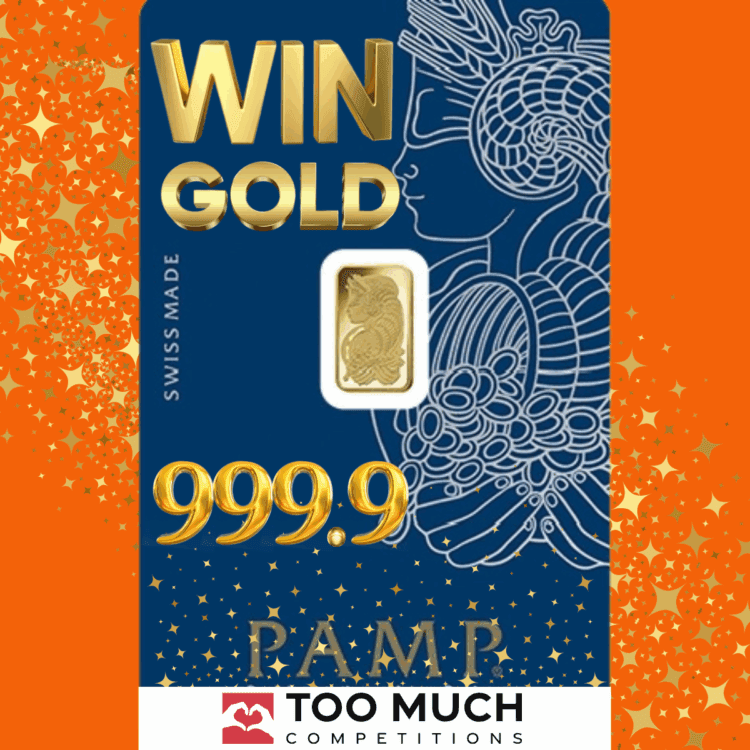 AUTODRAW#17 WIN 1G FINE GOLD BAR 999.9/24K
