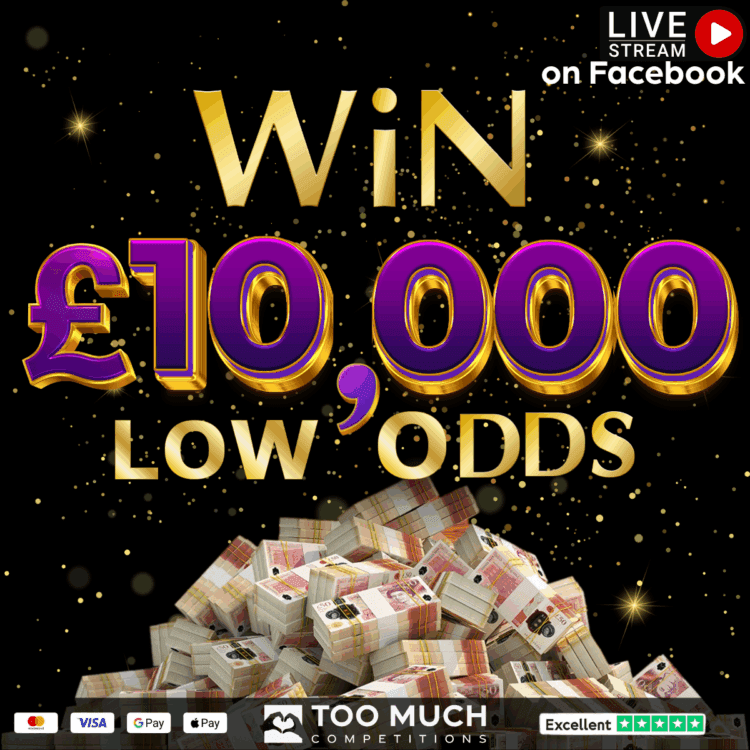 LIVEDRAW#39 WIN A LIFE-CHANGING £10,000 LOW ODDS