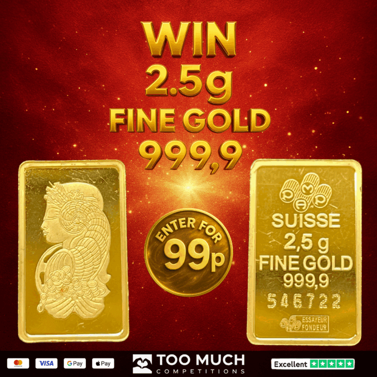 LIVEDRAW#37 WIN 2.5G FINE GOLD BAR 999.9/24CT