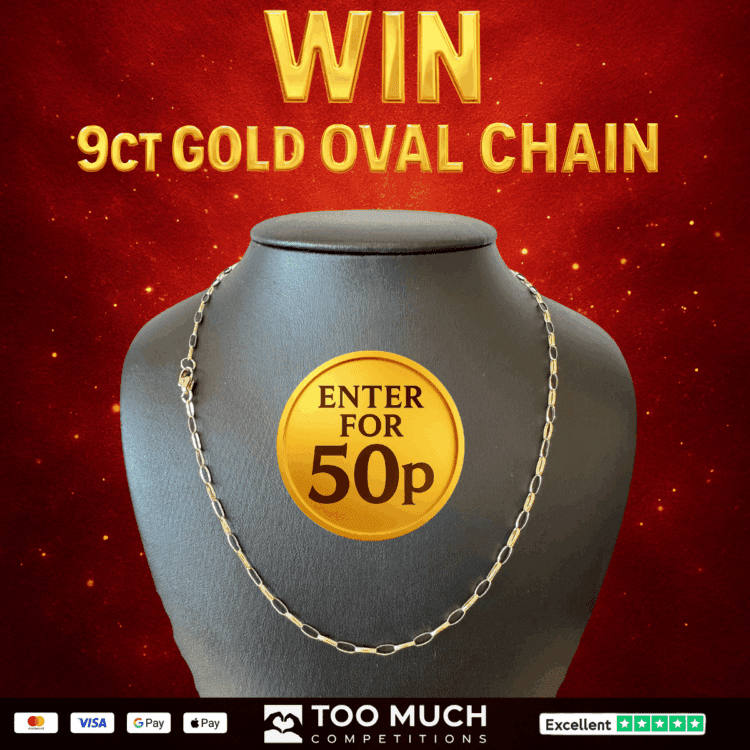 LIVEDRAW#36 WIN 9CT GOLD OVAL CHAIN