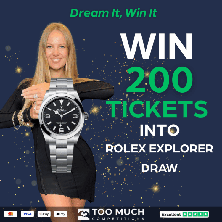 AUTODRAW#22 WIN 200 TICKETS INTO ROLEX EXPLORER WATCH DRAW