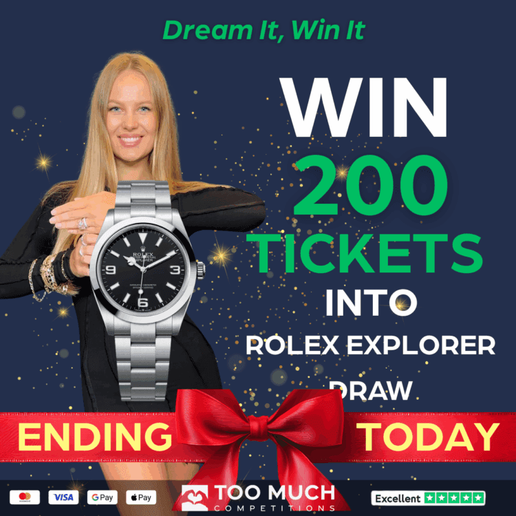 AUTODRAW#22 WIN 200 TICKETS INTO ROLEX EXPLORER WATCH DRAW