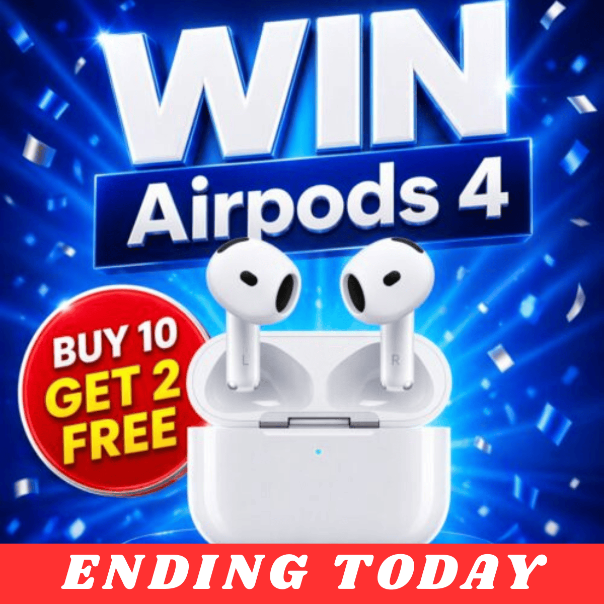 Win Apple Airpods 4 #4 (£100 Cash Alt)