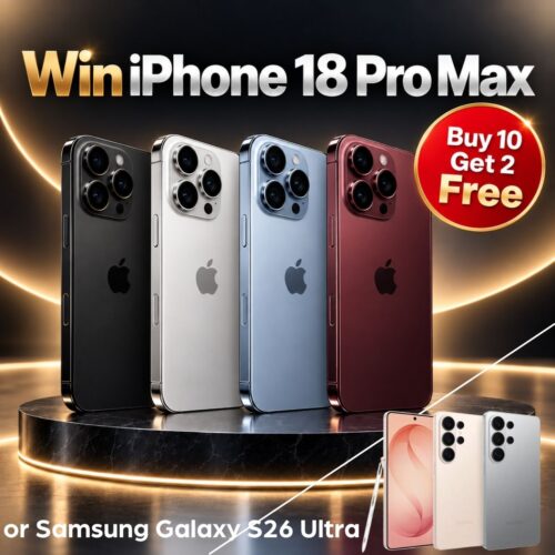 Win iPhone 18 Pro Max 256GB or Samsung Galaxy S26 Ultra 256GB (£900 Cash Alternative) #2 (AutoDraw)