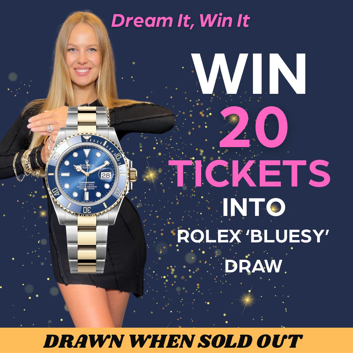 Win 20 entries into Rolex Bluesy – Low Odds