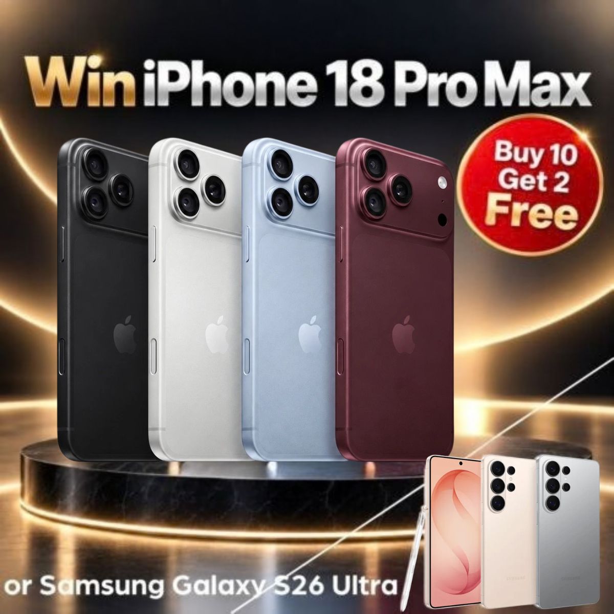 Win iPhone 18 Pro Max 256GB or Samsung Galaxy S26 Ultra 256GB (£900 Cash Alternative) #4 (AutoDraw)